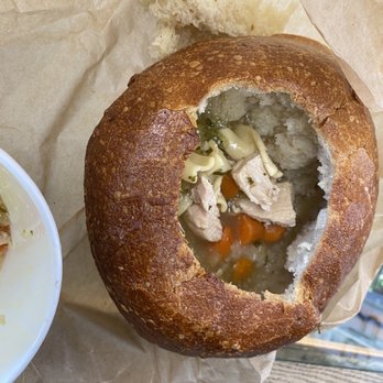 Panera Bread - Literally 2 peice of chicken and 3 noodles - Sandwiches Near Me - Hayward, California