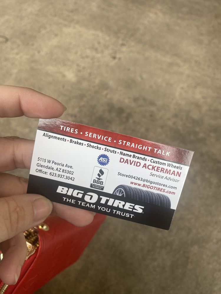 BIG O TIRE STORES Updated September 2024 75 Reviews 5115 W Peoria