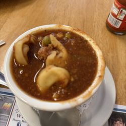 J&T's Family Cafe - Beef and vegetable tortellini soup