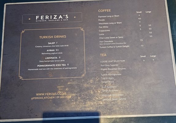 Menu photo 1 Feriza's Auckland, AUK