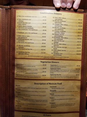 Menu photo 2 El Potro Mexican Restaurant Savannah, GA