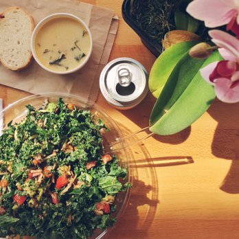 The Toss - Siesta Salad. Toscano Soup. Sprindrift Soda. Orchid. Instagram @tabletopviews - Salad Near Me - San Carlos, California The Toss - Siesta Salad. Toscano Soup. Sprindrift Soda. Orchid. Instagram @tabletopviews - Salad Near Me - San Carlos, California