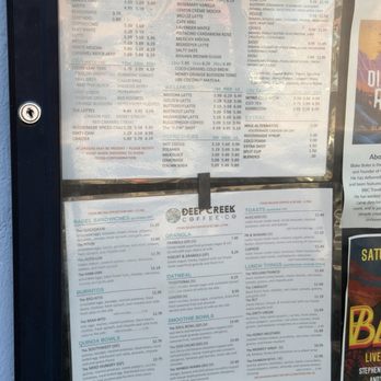 Deep Creek Coffee Company - Menu - Coffee & Tea Near Me - Springdale, Utah