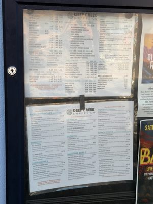 Menu photo 4 Deep Creek Coffee Company Springdale, UT