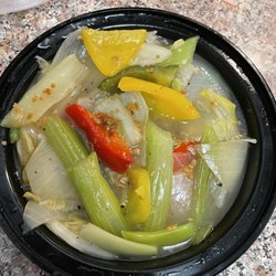 Mekong Restaurant - Mixed Veg was onions and Celery and a few broccoli for $16. Owner just argued it was more