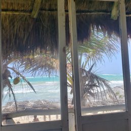 Beautiful beach view for lunch.