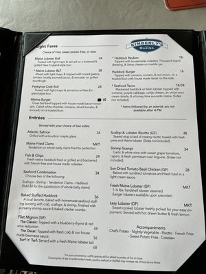 Menu photo 5 Kimberly’s at the Marina Hampden, ME Menu photo 5 Kimberly’s at the Marina Hampden, ME