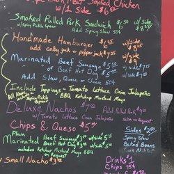 Dondi's Food With Attitude - New menu board 8/11/2017  Smoked chicken special yum!