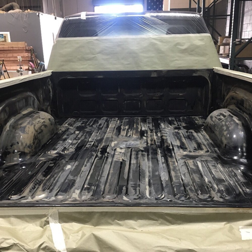 A Pro Body Shop - This how rea shop does bed liners and actually cover it . They never did this !!! - Auto Repair Near Me