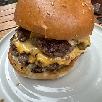 Crazy Good Kitchen - Double Trouble minus the bacon. - American Near Me - Boston, Massachusetts Crazy Good Kitchen - Double Trouble minus the bacon. - American Near Me - Boston, Massachusetts