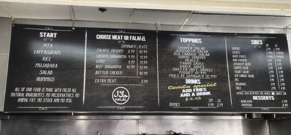 Menu photo 1 Falafel Cafe Birmingham, AL