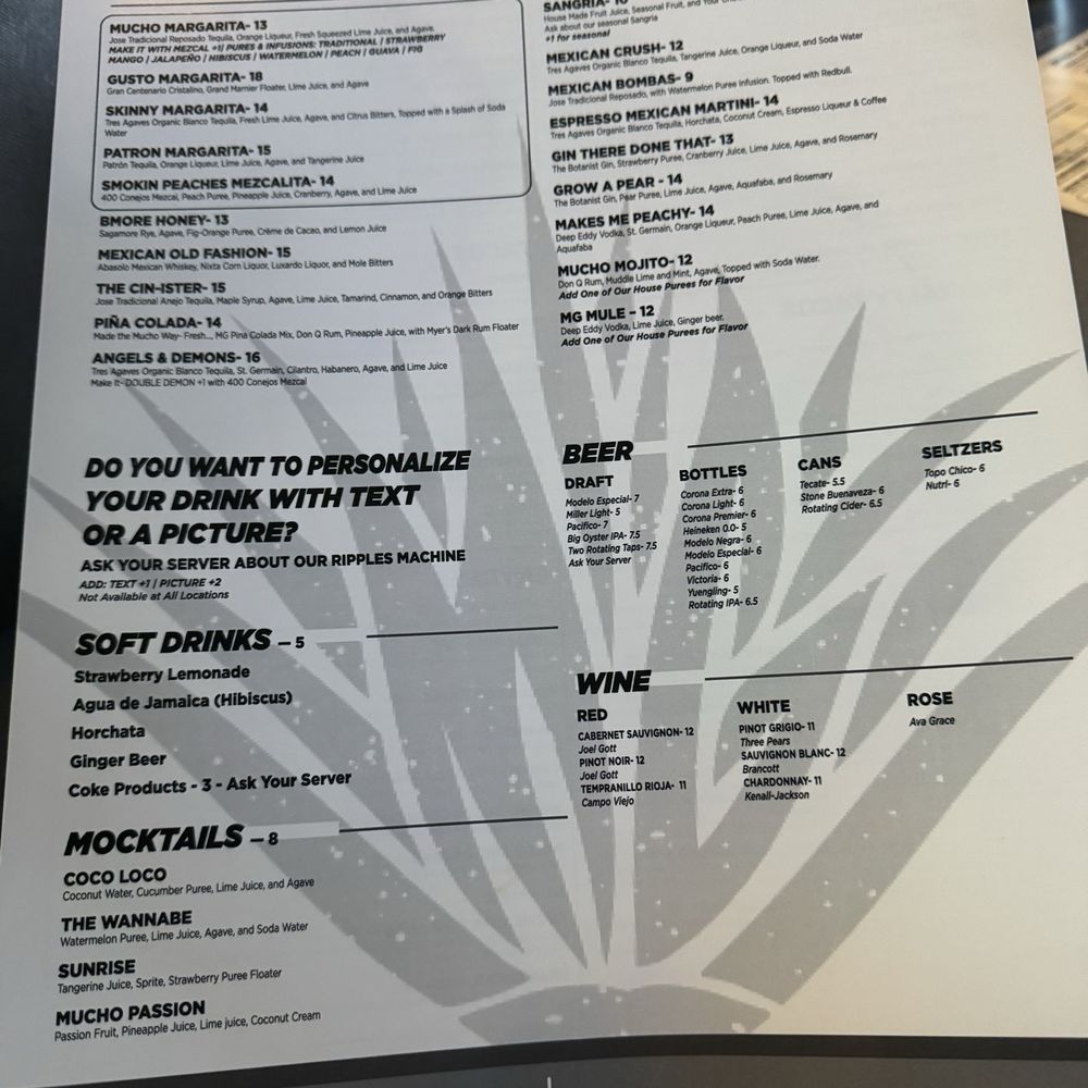 Mucho Gusto - Menu - Mexican Near Me - Towson, Maryland Mucho Gusto - Menu - Mexican Near Me - Towson, Maryland