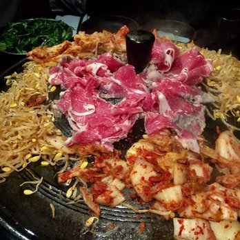Honey Pig BBQ - Grill with thinly sliced brisket - Korean Near Me - Irvine, California