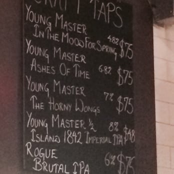 Craft Brew & Co - The board changed every week? This time featuring four kinds of Young Master beers. - Bars Near Me - Hong Kong, HK Craft Brew & Co - The board changed every week? This time featuring four kinds of Young Master beers. - Bars Near Me - Hong Kong, HK