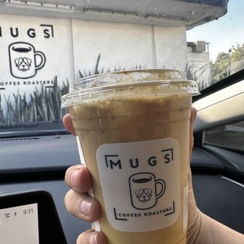 Mugs Coffee Roasters - Whittier - Iced Banana Horchata Latte - Coffee & Tea Near Me - Whittier, California