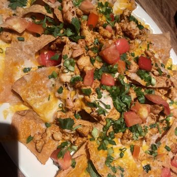 Yard House - Chicken nachos with sauces on the side (huge portion) - New American Near Me - Springfield, Virginia Yard House - Chicken nachos with sauces on the side (huge portion) - New American Near Me - Springfield, Virginia