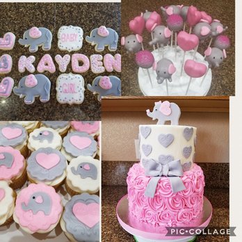 Creative Confections by Sarah - Baby girl elephant themed treats - Cupcakes Near Me - Bentonville, Arkansas Creative Confections by Sarah - Baby girl elephant themed treats - Cupcakes Near Me - Bentonville, Arkansas