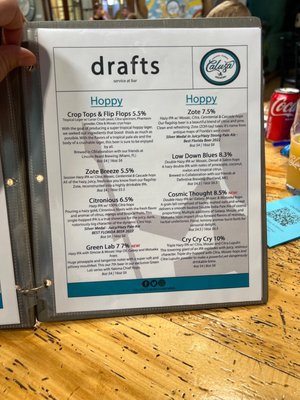 Menu photo 5 Calusa Brewing Sarasota, FL Menu photo 5 Calusa Brewing Sarasota, FL