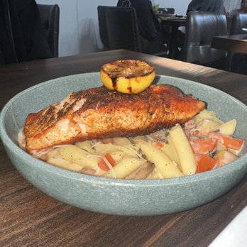 Persian Basket Kitchen & Bar - Salmon Pasta - Persian/Iranian Near Me - Johns Creek, Georgia Persian Basket Kitchen & Bar - Salmon Pasta - Persian/Iranian Near Me - Johns Creek, Georgia