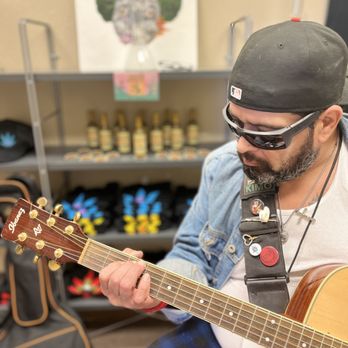 Red Gorilla Greens - Ray from Manhigh jamming for the customers! - Cannabis Dispensaries Near Me - Albuquerque, New Mexico