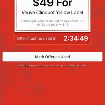 A'Bouzy - The Yelp deal I ended up finding later after searching under my deals after I checked in. - Champagne Bars Near Me - Houston, Texas