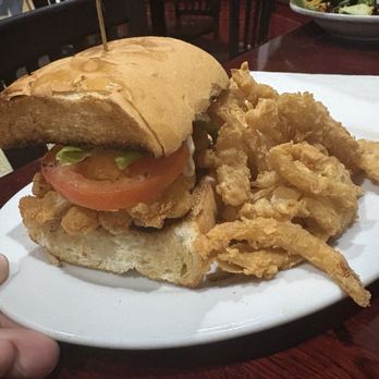 Spahr's Seafood Downtown - Shrimp Po Boy with Side Onion Sticks - Seafood Near Me - Thibodaux, Louisiana Spahr's Seafood Downtown - Shrimp Po Boy with Side Onion Sticks - Seafood Near Me - Thibodaux, Louisiana