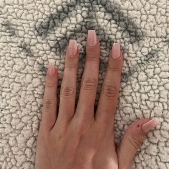 Crystal Nails - Full set *cut on my thumb was there before appointment* - Nail Salons Near Me - Derby, New York