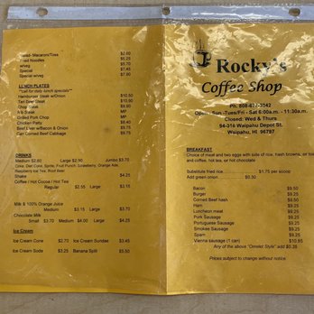 Rocky's Coffee Shop - Menu 12/11/22 - Breakfast & Brunch Near Me - Waipahu, Hawaii Rocky's Coffee Shop - Menu 12/11/22 - Breakfast & Brunch Near Me - Waipahu, Hawaii