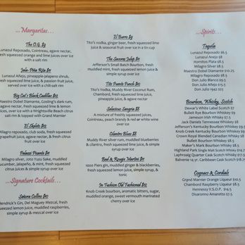 Savorez - Drink Menu - Latin American Near Me - Wilmington, North Carolina