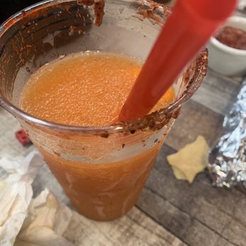 Mariscos Los Chavalones - Mango margarita without alcohol - Seafood Near Me - Anaheim, California Mariscos Los Chavalones - Mango margarita without alcohol - Seafood Near Me - Anaheim, California