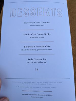 Menu photo 1 Lou Lou’s Tavern Charleston, SC Menu photo 1 Lou Lou’s Tavern Charleston, SC