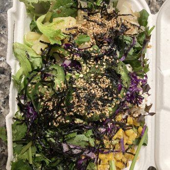 Poke House - Austin - Regular 1/2 Salad and 1/2 Rice Bowl with tofu to go. Lots of toppings! - Poke Near Me - Austin, Texas Poke House - Austin - Regular 1/2 Salad and 1/2 Rice Bowl with tofu to go. Lots of toppings! - Poke Near Me - Austin, Texas