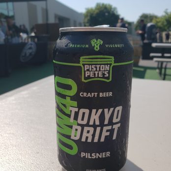 Piston Pete's - a can of tokyo draft pilsner - Breweries Near Me - San Marcos, California