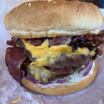 Shoestring - Double Pastrami Cheeseburger! Awesome Burger! - American Near Me - Placerville, California
