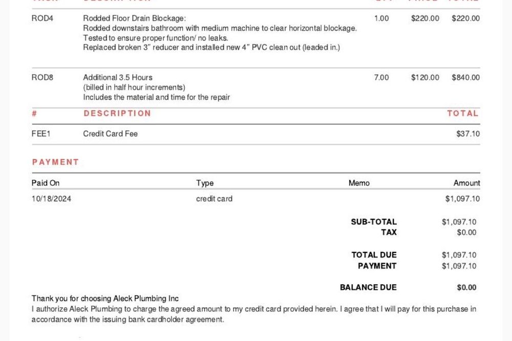 Slide of Aleck Plumbing