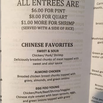 Hang's Chinese Restaurant - Menu - Chinese Near Me