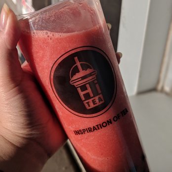 Hi Tea & Hi Chicken - Strawberry fresh fruit bubble tea - Taiwanese Near Me - Edmonton, Alberta Hi Tea & Hi Chicken - Strawberry fresh fruit bubble tea - Taiwanese Near Me - Edmonton, Alberta