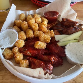 Fire On The Mountain - Raspberry habanero wings and bbq honey - Chicken Wings Near Me - Denver, Colorado Fire On The Mountain - Raspberry habanero wings and bbq honey - Chicken Wings Near Me - Denver, Colorado
