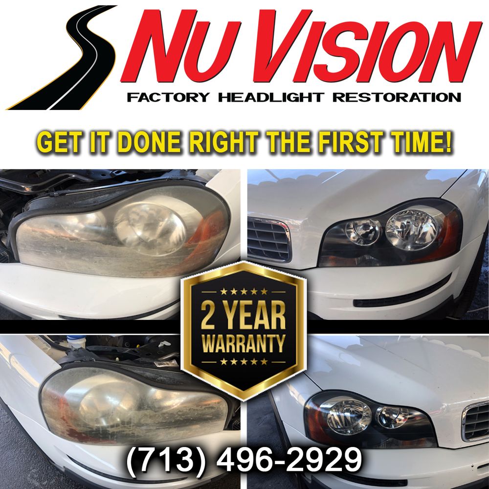 NU VISION FACTORY HEADLIGHT RESTORATION Updated May 2024 12 Photos