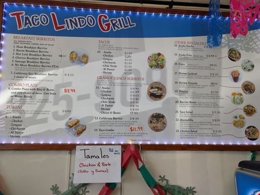 Menu photo 7 Taco Lindo Grill Fresno, CA
