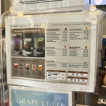 The Alley - Menu - Bubble Tea Near Me - Katy, Texas