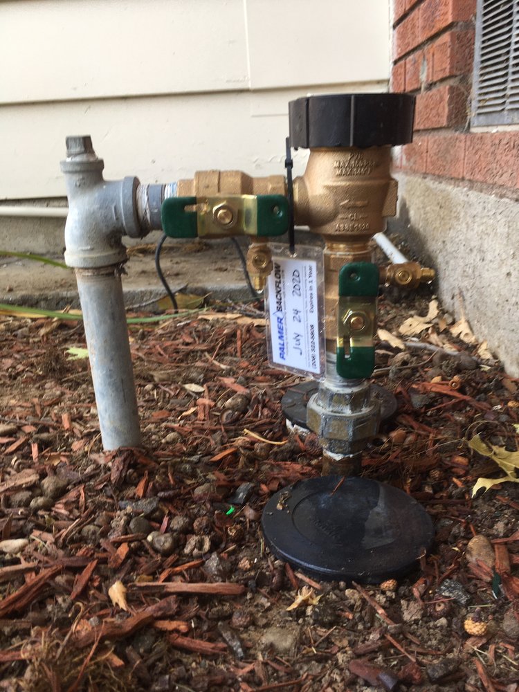 Slide of Palmer Backflow Prevention Testing
