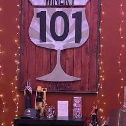 Winery 101 sign