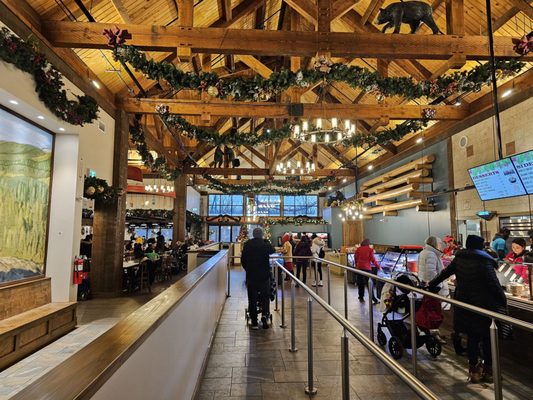 Photo of Canada's Wonderland - Vaughan, ON, CA. Lazy bear Lodge (Winterfest): interior