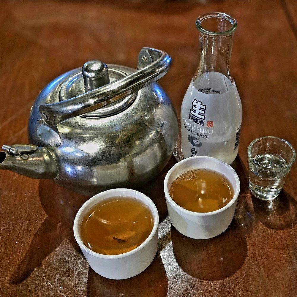 Sushi Lounge - Jasmine green tea with a large hot sake - Sushi Bars Near Me - Tucson, Arizona Sushi Lounge - Jasmine green tea with a large hot sake - Sushi Bars Near Me - Tucson, Arizona