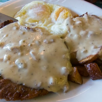 Villa Basque Café - chicken fried steak, eggs, potatoes and fresh made white gravy - Delis Near Me - Carson City, Nevada