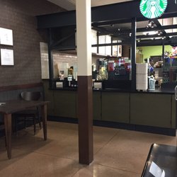 Starbucks has a table