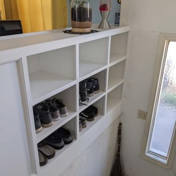 A-State Handymen - Custom cabinet by the stairs - Handyman Near Me A-State Handymen - Custom cabinet by the stairs - Handyman Near Me