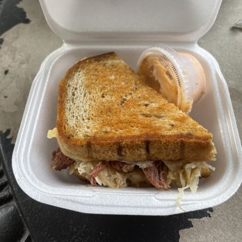 Shade Tree Saloon & Grill - a sandwich in a styrofoam container - American Near Me - Spring Branch, Texas Shade Tree Saloon & Grill - a sandwich in a styrofoam container - American Near Me - Spring Branch, Texas