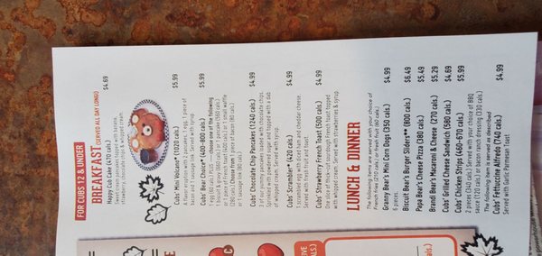 Menu photo 2 Black Bear Diner Laveen Laveen Village, AZ